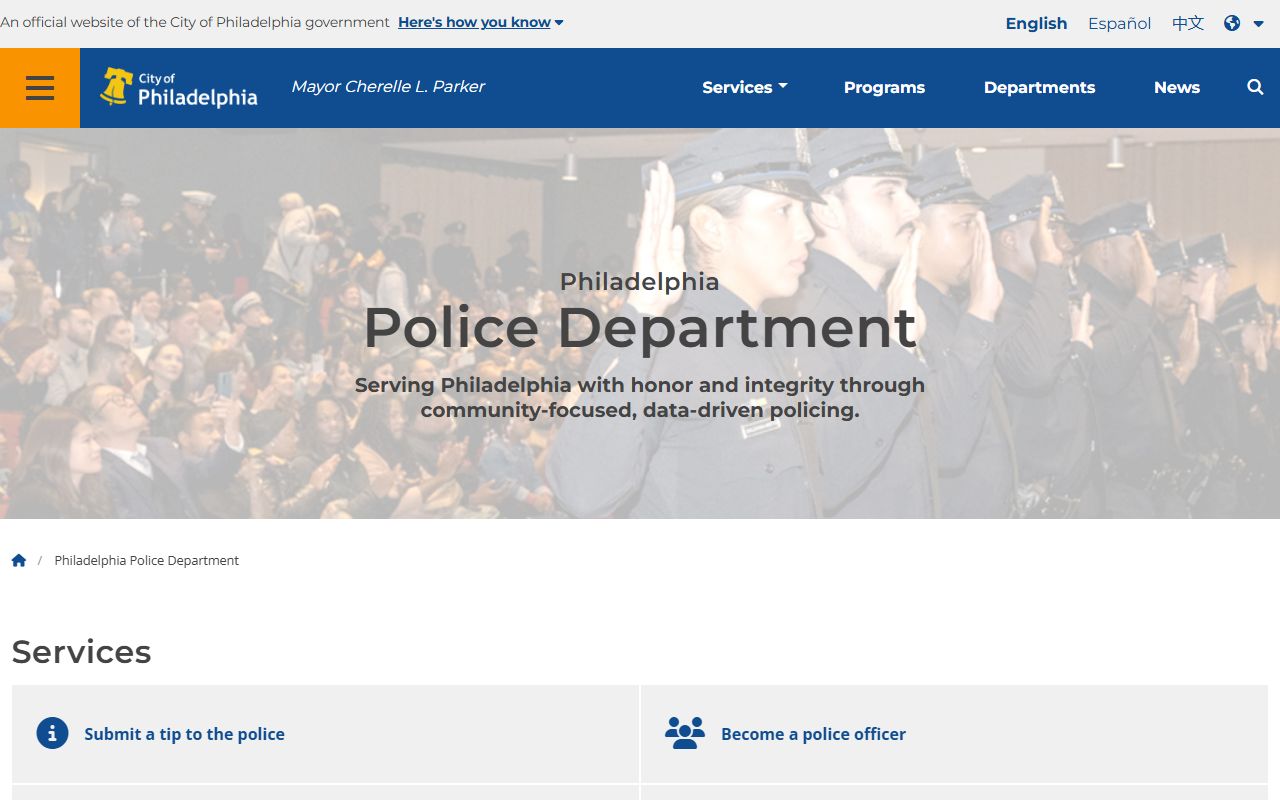 Philadelphia Police Department 24 hour booking information