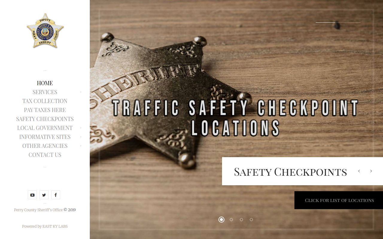 Perry County Sheriff Office for 24 hour booking records